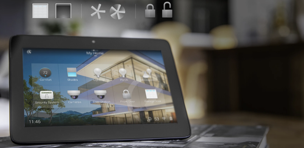 Control4 OS on a tablet