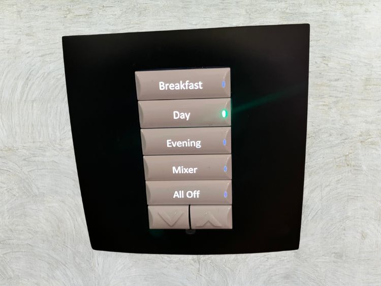 control4 keypad at Brody House